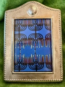 Decorative Frame with Hanukkah Art